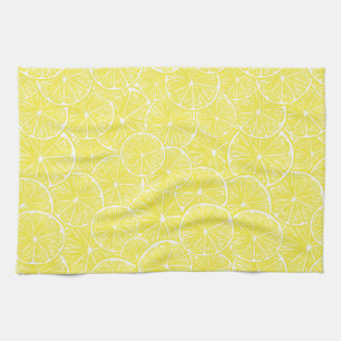 Lemon slices pattern design kitchen towel