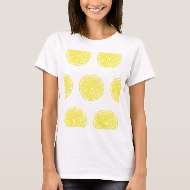 Lemon slices pattern design T-Shirt (Front)