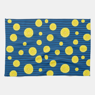 Lemon slices pattern kitchen towel