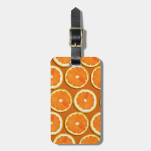 Lemon Slices Pattern Luggage Tag