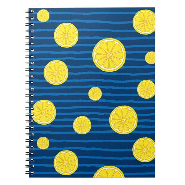 Lemon slices pattern notebook (Front)