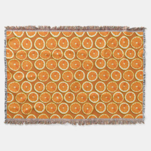 Lemon Slices Pattern Throw Blanket