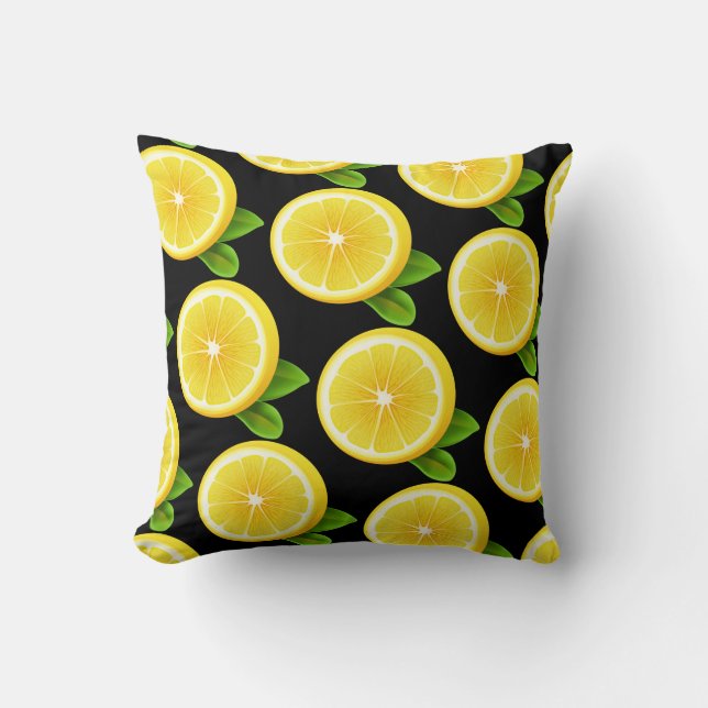 Lemon Slices Pillow (Front)