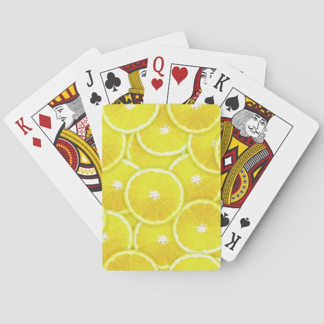 Lemon slices playing cards (Back)