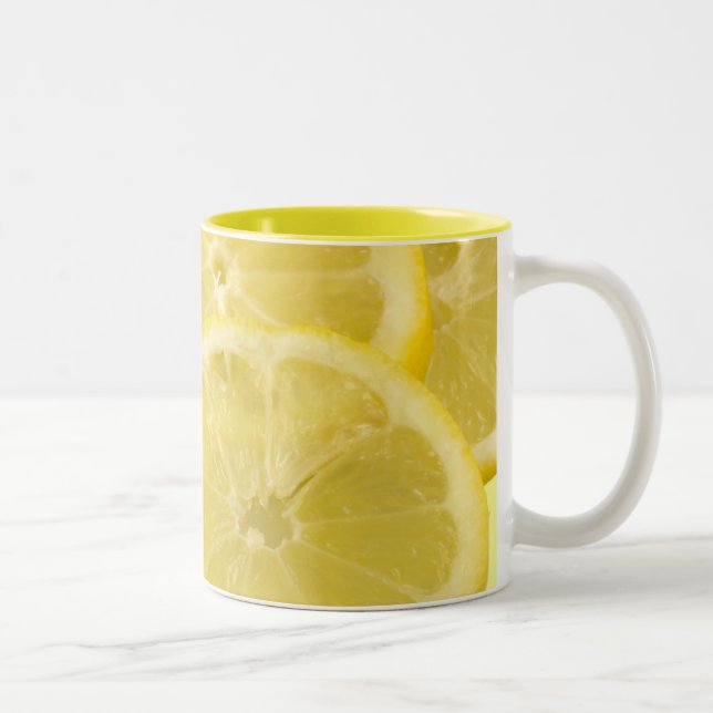 Lemon Slices Two-Tone Coffee Mug (Right)