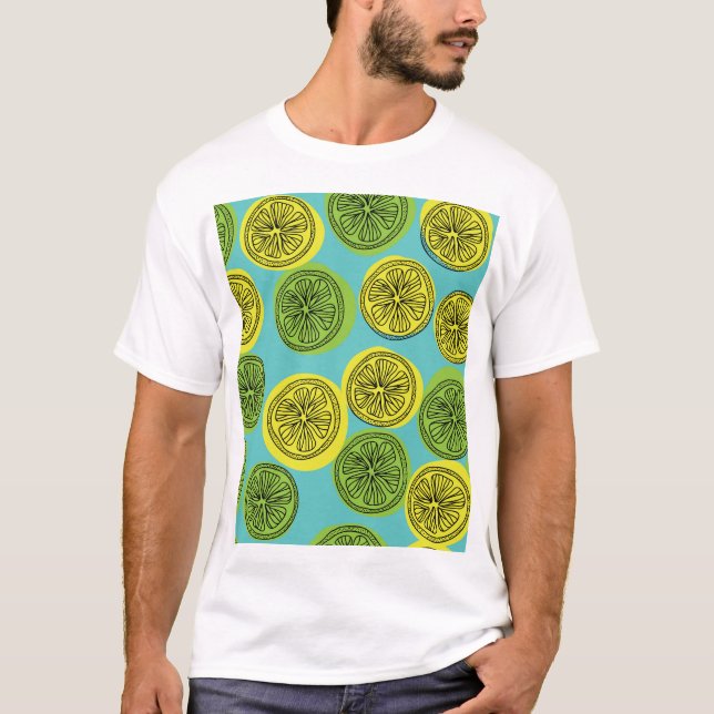 Lemon slices vintage illustration. T-Shirt (Front)