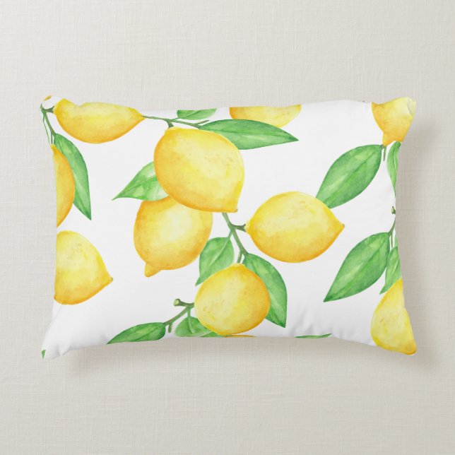 Lemon Splash Accent Pillow (Front)