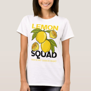 Lemon Squad Funny Lemonade Summer Citrus Fruit T-Shirt