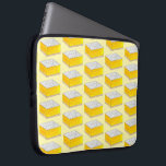 Lemon Square Bar Pastry Dessert Bake Sale Sweets Laptop Sleeve<br><div class="desc">Design features an original marker illustration of a delicious tart yellow lemon bar / lemon square pastry topped with a dusting powdered sugar. Great for your favourite foodie, baker, or pastry chef! This lemon dessert bar illustration is also available on other products. Lots of additional illustrated foodie designs are also...</div>