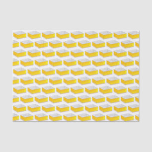 Lemon Square Bar Pastry Dessert Bake Sale Yellow Tissue Paper