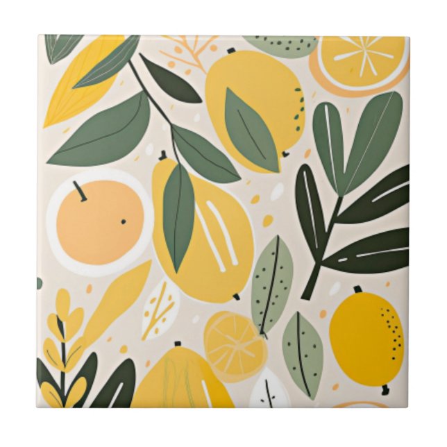 Lemon Square Tile (Front)