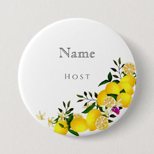 Lemon Squeeze Anniversary Name 3 Inch Round Button
