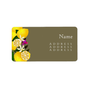 Lemon Squeeze Anniversary Name Label