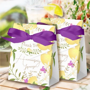 Lemon Squeeze Anniversary Thank You Favor Box