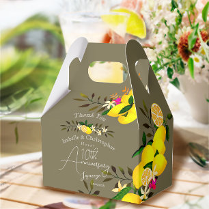 Lemon Squeeze Anniversary Thank You Favor Box