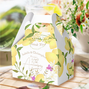 Lemon Squeeze Anniversary Thank You Favor Box