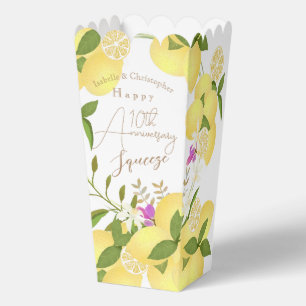 Lemon Squeeze Anniversary Thank You Favor Box