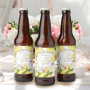 Lemon Squeeze  Beer Bottle Label