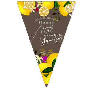 Lemon Squeeze Bunting Flags