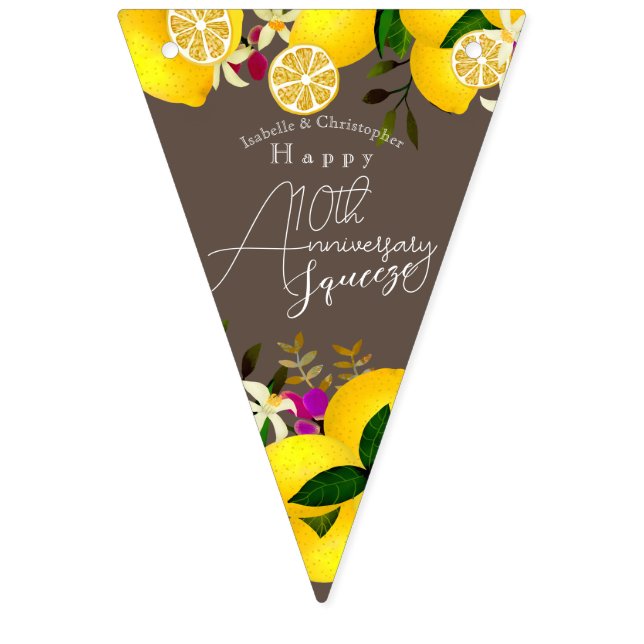 Lemon Squeeze  Bunting Flags (First Flag)