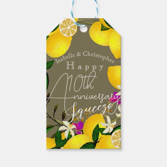 Lemon Squeeze  Gift Tags (Front)