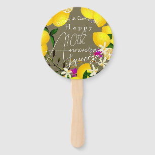 Lemon Squeeze  Hand Fan