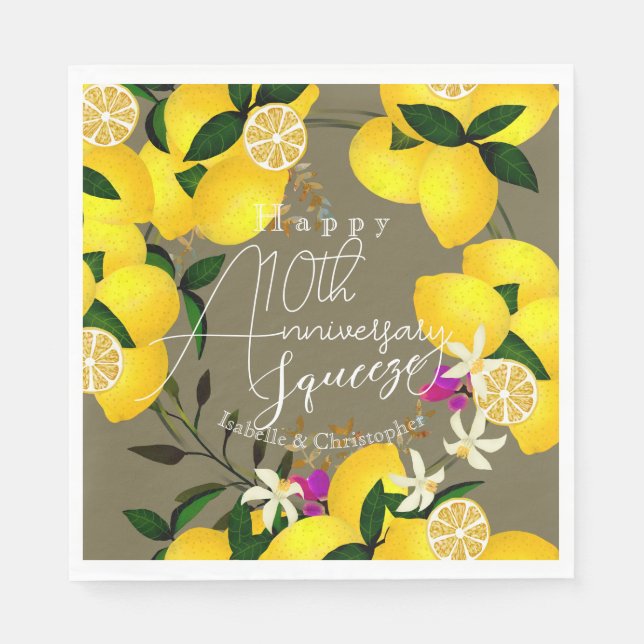 Lemon Squeeze  Napkin (Front)