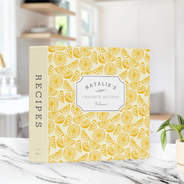 Lemon Squeeze | Personalized Recipe Binder (Creator Uploaded)