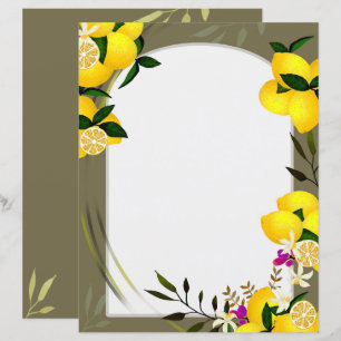 Lemon Stationery Paper