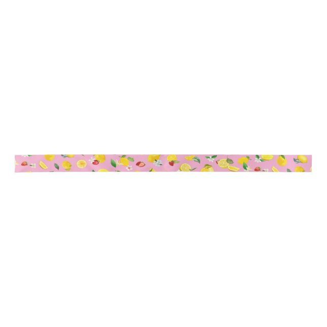 Lemon & Strawberry 1 Satin Ribbon (Front)