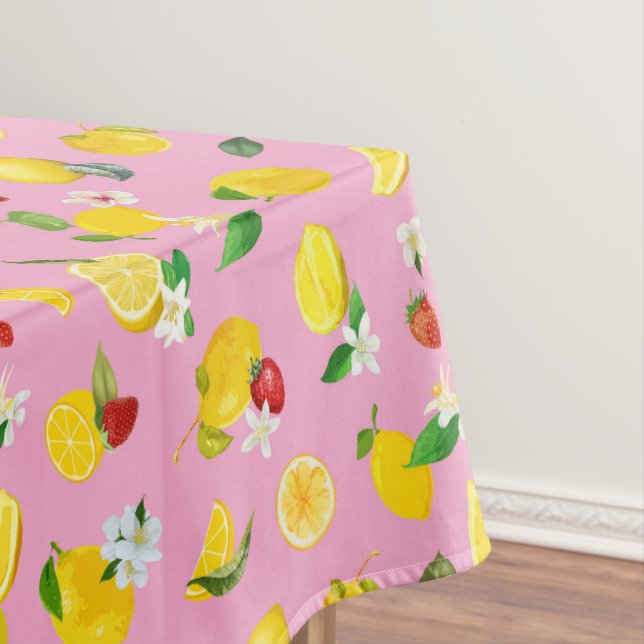 Lemon & Strawberry 1 Tablecloth (In Situ)