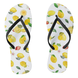 Lemon & Strawberry 2 Flip Flops