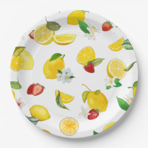 Lemon & Strawberry 2 Paper Plate