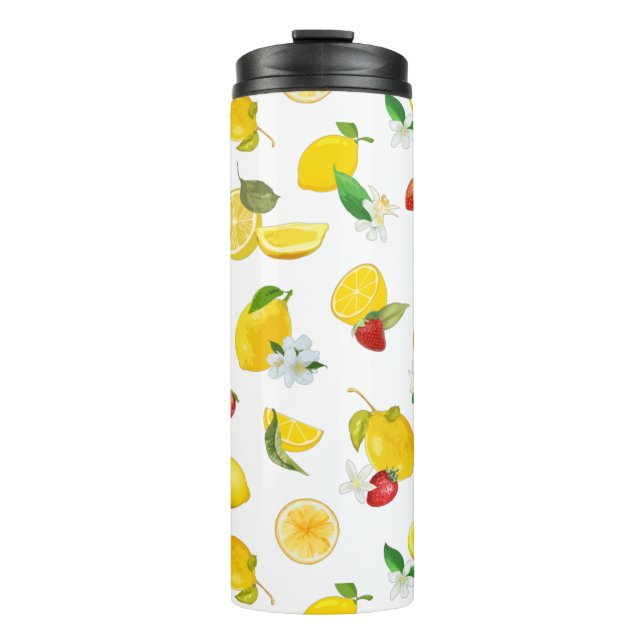 Lemon & Strawberry 2 Thermal Tumbler (Front)
