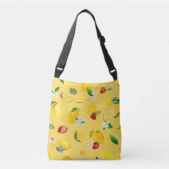 Lemon & Strawberry 3 Crossbody Bag (Front)