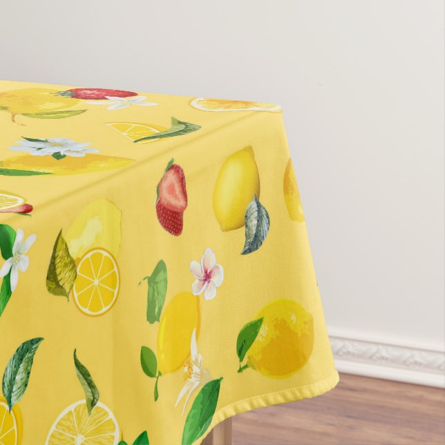 Lemon & Strawberry 3 Tablecloth (In Situ)