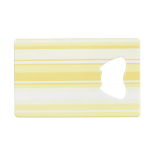 Lemon stripes credit card bottle opener