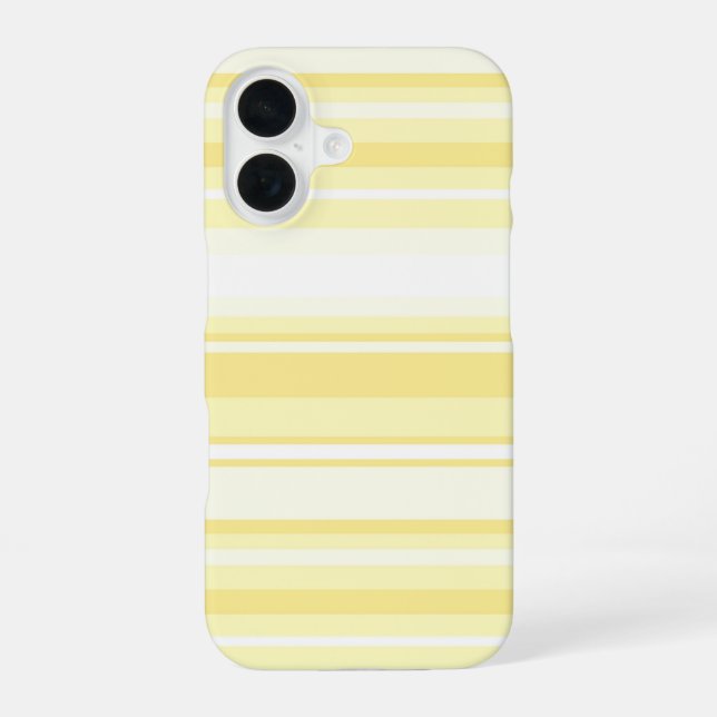Lemon stripes iPhone 16 case (Back)
