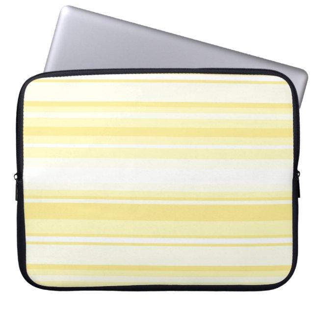 Lemon stripes laptop sleeve (Front)
