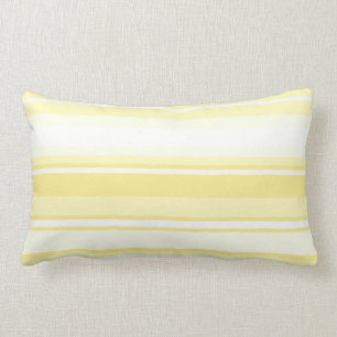 Lemon stripes lumbar pillow