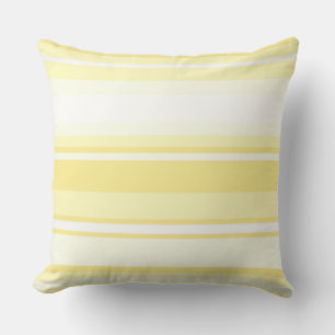 Lemon stripes throw pillow