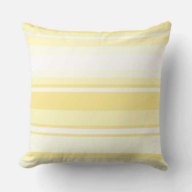 Lemon stripes throw pillow (Front)