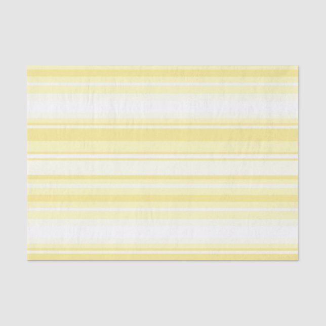 Lemon stripes tissue paper (Front)