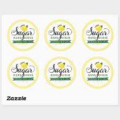 Lemon Sugar Handscrub Labels Custom Stickers (Sheet)
