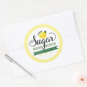 Lemon Sugar Handscrub Labels Custom Stickers (Envelope)