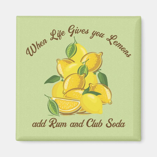 Lemon Summer Add Rum Magnet (Front)
