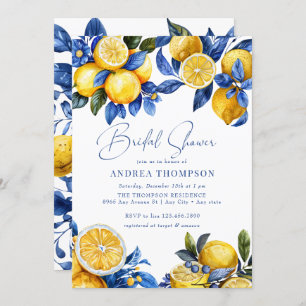 Lemon   Summer Bridal Shower Invitation