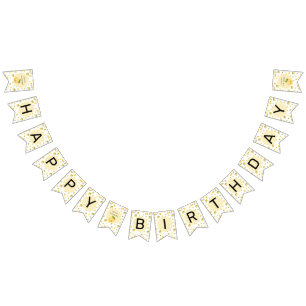 Lemon Sweet One 1st Birthday Bunting Flags