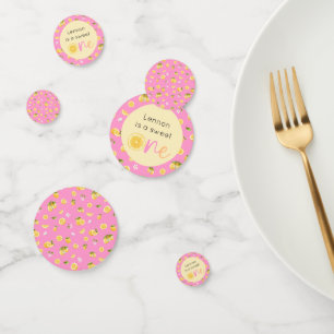 Lemon Sweet One Birthday Confetti