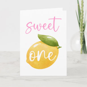 Lemon Sweet One Happy Birthday Card